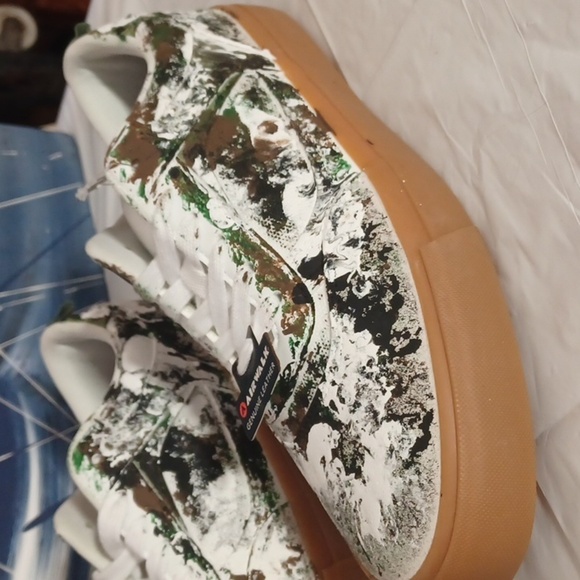 Airwalk Huntington size 9  shoes new splatter paint design by SLICK-BUD - Picture 2 of 5